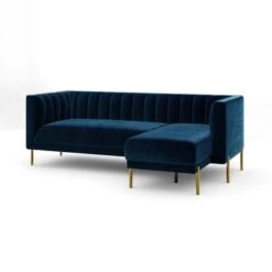 Bellamy Luxe Velvet Right Hand Corner Chaise -Furniture Store 30909295 alt04