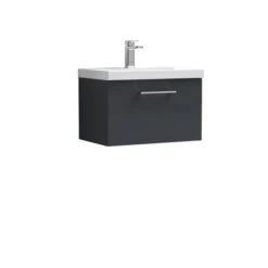 Arno Wall Mounted 1 Drawer Vanity Unit With Basin -Furniture Store 30910312