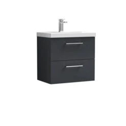 Arno Wall Mounted 2 Drawer Vanity Unit With Basin 37 Arno Wall Mounted 2 Drawer Vanity Unit With Basin -Furniture Store 30910319