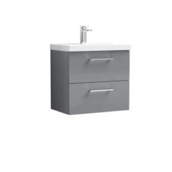 Arno Wall Mounted 2 Drawer Vanity Unit With Basin 35 Arno Wall Mounted 2 Drawer Vanity Unit With Basin -Furniture Store 30910320