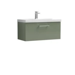 Arno Wall Mounted 1 Drawer Vanity Unit With Basin -Furniture Store 30910322