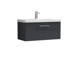 Arno Wall Mounted 1 Drawer Vanity Unit With Basin -Furniture Store 30910326