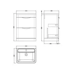 Parade Floor Standing Vanity Unit With Ceramic Basin -Furniture Store 30910341 alt09