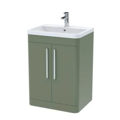 Parade Floor Standing 2 Door Vanity Unit With Polymarble Basin -Furniture Store 30910344