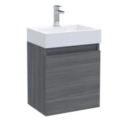 Merit 1 Door Wall Mounted Vanity Unit With Basin