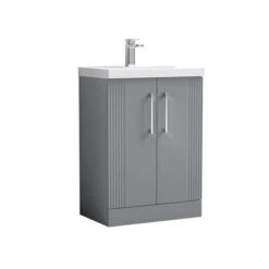 Deco Floor Standing 2 Door Vanity Unit With Basin -Furniture Store 30910405