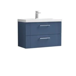 Deco Wall Mounted 2 Drawer Vanity Unit With Basin -Furniture Store 30910426