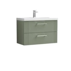 Deco Wall Mounted 2 Drawer Vanity Unit With Basin -Furniture Store 30910428