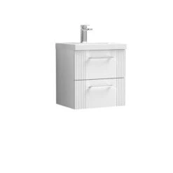 Deco Wall Mounted 2 Drawer Vanity Unit With Basin -Furniture Store 30910434