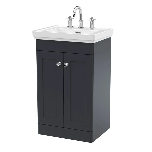 Classique Floor Standing 2 Door Vanity Unit With Basin 16 Classique Floor Standing 2 Door Vanity Unit With Basin - Image 16