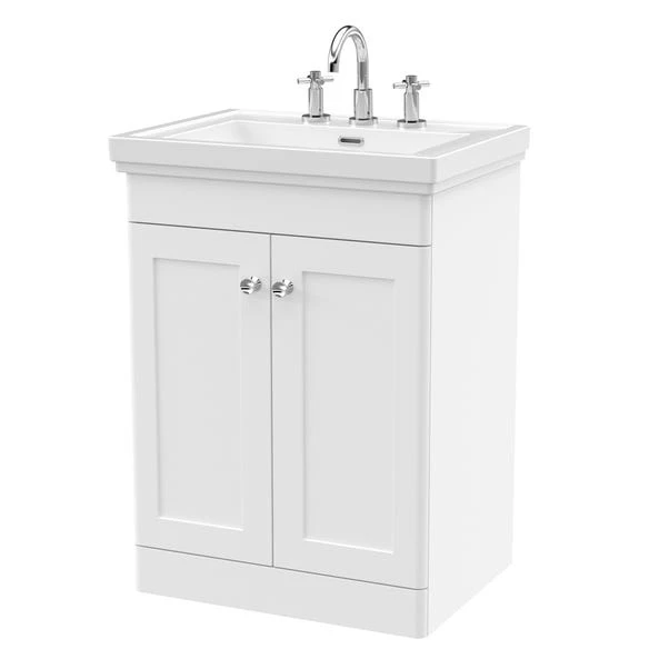 Classique Floor Standing 2 Door Vanity Unit With Basin 13 Classique Floor Standing 2 Door Vanity Unit With Basin - Image 13