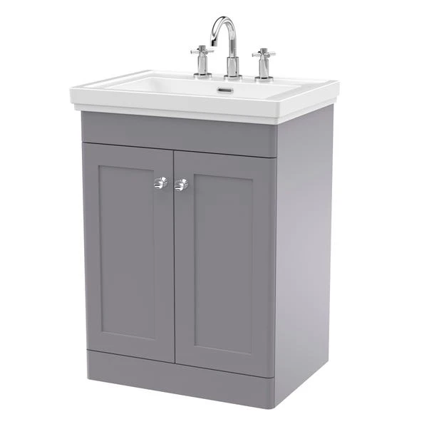 Classique Floor Standing 2 Door Vanity Unit With Basin 10 Classique Floor Standing 2 Door Vanity Unit With Basin - Image 10