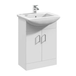 Mayford 2 Door Vanity Unit With Square Basin -Furniture Store 30910532