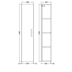 Arno Tall Storage Unit -Furniture Store 30910551 alt09