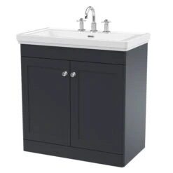 Classique Floor Standing 2 Door Vanity Unit With Basin