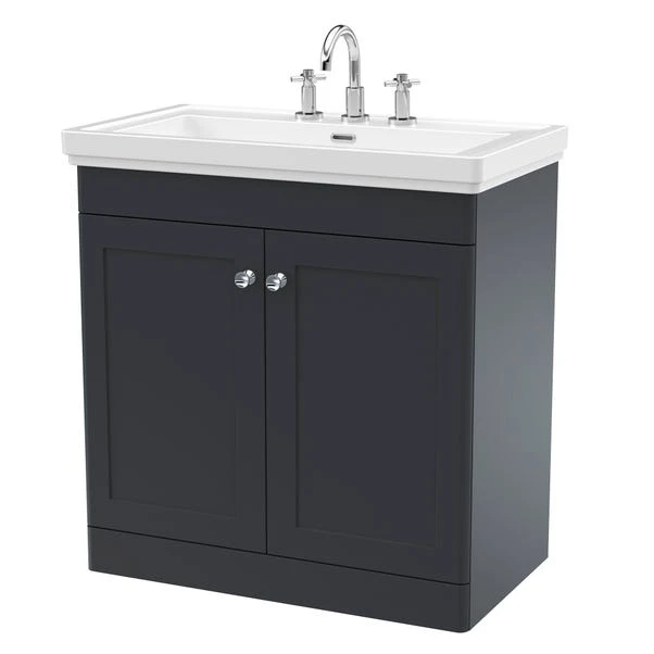 Classique Floor Standing 2 Door Vanity Unit With Basin 1 Classique Floor Standing 2 Door Vanity Unit With Basin