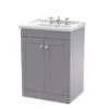 Classique Floor Standing 2 Door Vanity Unit With Ceramic Basin