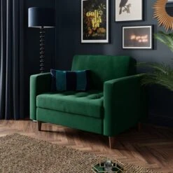 Zoe Velvet Snuggle Single Sofa Bed -Furniture Store 30910970 alt01