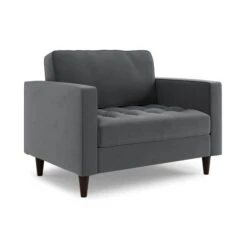 Zoe Velvet Snuggle Single Sofa Bed -Furniture Store 30910971 alt07