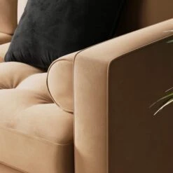 Zoe 3 Seater Double Sofa Bed, Velvet -Furniture Store 30910972 alt03