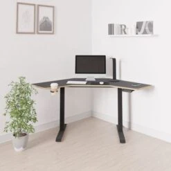 Gino Corner Height Adjustable Desk -Furniture Store 30911004