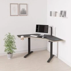 Gino Corner Height Adjustable Desk -Furniture Store 30911004 alt03