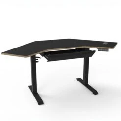 Gino Corner Height Adjustable Desk With Drawer -Furniture Store 30911007 alt01