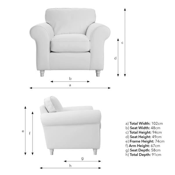 Flori Soft Chenille Armchair 18 Flori Soft Chenille Armchair - Image 18