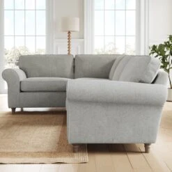 Flori Soft Chenille Corner Sofa -Furniture Store 30911067 alt01