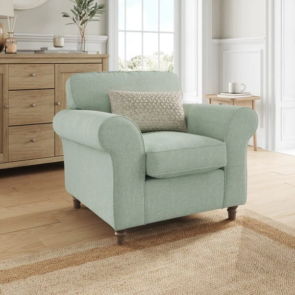 Flori Soft Chenille Armchair 1 Flori Soft Chenille Armchair