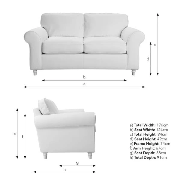 Flori Soft Chenille 2 Seater Sofa 9 Flori Soft Chenille 2 Seater Sofa - Image 9