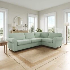 Flori Soft Chenille Corner Sofa -Furniture Store 30911076