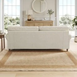 Flori Tonal Plush Chenille 4 Seater Sofa -Furniture Store 30911133 alt02