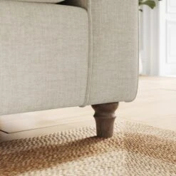 Flori Tonal Plush Chenille 4 Seater Sofa -Furniture Store 30911133 alt03