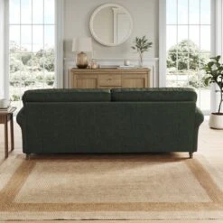Flori Tonal Plush Chenille 4 Seater Sofa -Furniture Store 30911143 alt02