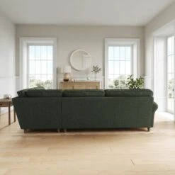 Flori Tonal Plush Chenille Corner Sofa -Furniture Store 30911146 alt02