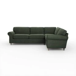 Flori Tonal Plush Chenille Corner Sofa -Furniture Store 30911146 alt05