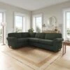 Flori Tonal Plush Chenille Corner Sofa