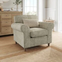 Flori Chunky Chenille Armchair -Furniture Store 30911160