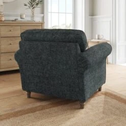Flori Chunky Chenille Armchair -Furniture Store 30911170 alt02