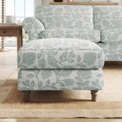 Flori Woven Floral Fabric Footstool 29 Flori Woven Floral Fabric Footstool -Furniture Store 30911184 alt02