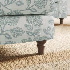 Flori Woven Floral Fabric Footstool 30 Flori Woven Floral Fabric Footstool -Furniture Store 30911184 alt03