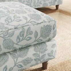 Flori Woven Floral Fabric Footstool 31 Flori Woven Floral Fabric Footstool -Furniture Store 30911184 alt04
