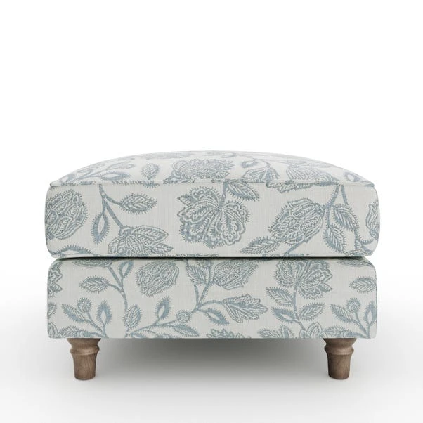 Flori Woven Floral Fabric Footstool 15 Flori Woven Floral Fabric Footstool - Image 15