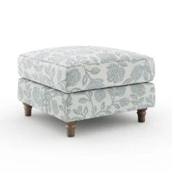 Flori Woven Floral Fabric Footstool 33 Flori Woven Floral Fabric Footstool -Furniture Store 30911184 alt06