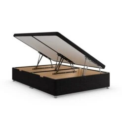 Luxury Side Ottoman Bed Frame, Teddy Fabric -Furniture Store 30911689 alt05