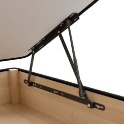 Luxury Side Ottoman Bed Frame, Teddy Fabric -Furniture Store 30911691 alt04