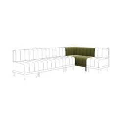 Amali Corner Dining Bench, Boucle -Furniture Store 30912417