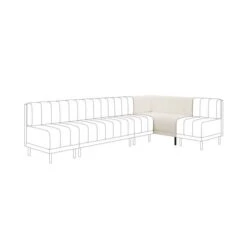 Amali Corner Dining Bench, Boucle -Furniture Store 30912418