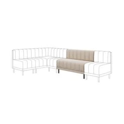 Amali Long Dining Bench, Vintage Velvet -Furniture Store 30912443